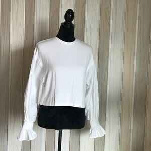 ZARA, LONG SLEEVE TOP.